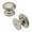 Nickel Silver, variant on Hickory Hardware Williamsburg Transitional Round Cabinet Knob 1-1/4 in. D 1 in. Stainless Steel 1 pk