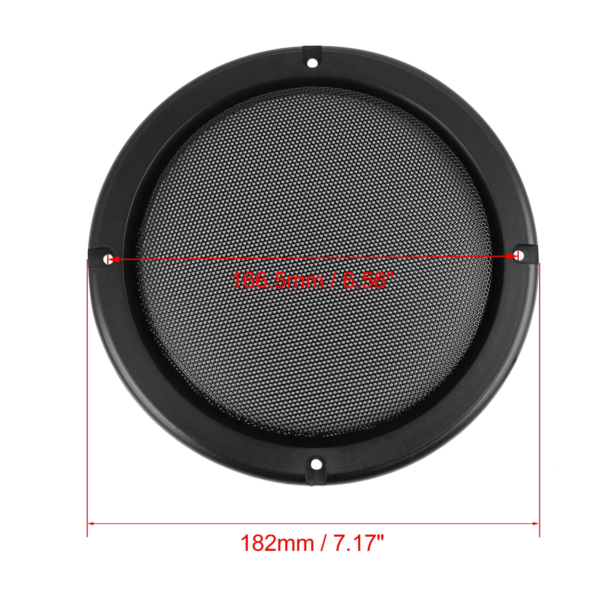 Unique Bargains 2pcs 6.5" Car Speakers Cover Mesh Woofer Subwoofer Grill Protector