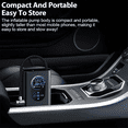thumbnail image 3 of Mini Car Air Pump Digital Tire Inflator Portable Car Air Compressor Pump for Auto Car Motorcycle Bicycle Tire Inflatable,1 * Car Air Pump 3 * Nozzles 1 * Car Charger Cable,Black, 3 of 8