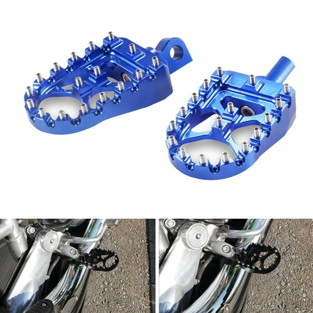 Motorcycle Front Driver Footrests Footpegs for XL883 motorcycle front 2007-2010 Blue