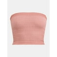 thumbnail image 4 of No Boundaries Seamless Textured Tube Top, Women's, 4 of 5