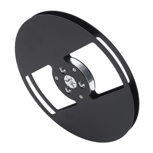 7 Inch 1/4 Empty Take Up Reel to Reel Hub, 1/4 7 Inch Nab Aluminum Metal Reel Audio Tape 2 Holes Empty Tape Reel for Recording Open Reel Takeup Reel Machine