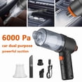 thumbnail image 3 of Car Vacuum Cleaner Duster Cordless Portable Rechargeable Wet&Dry Strong Suction, 3 of 5