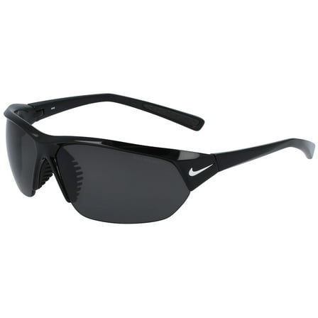 Nike Skylon Ace Polarized Black Semi-Rimless Wrap Sunglasses - FQ4767-010