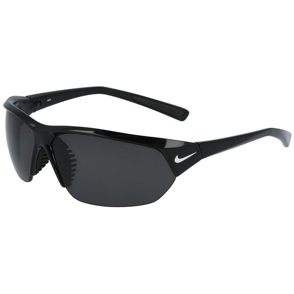 Nike Skylon Ace Polarized Black Semi-Rimless Wrap Sunglasses - FQ4767-010