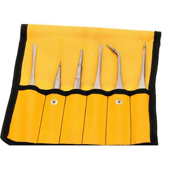 Aven Tweezer Set,Plastic Pouch,6 Pc 18472