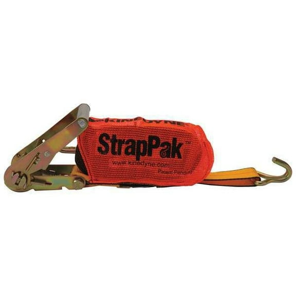 Kinedyne Ratchet Strap,Wire-Hook,Yellow 513060PAKGRA