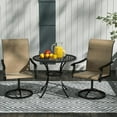 thumbnail image 4 of Topcobe Outdoor Dining Chairs, High-Back Swivel Seating Set for Garden, Patio, Lawn, Perfect for Backyard Relaxation, Brown, 4 of 10