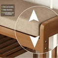 thumbnail image 4 of TEAFIRST 3-Tier Shoe Rack Bench, Stable Shoe Organizer with Cushion for Entryway Living Room, Brown, 4 of 7