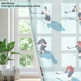 thumbnail image 4 of Yayeee Window Curtains Light Filtering 63"x52" Grommet Panel Pair Home Living Room Decor, Blue Ice Hockey, 4 of 7