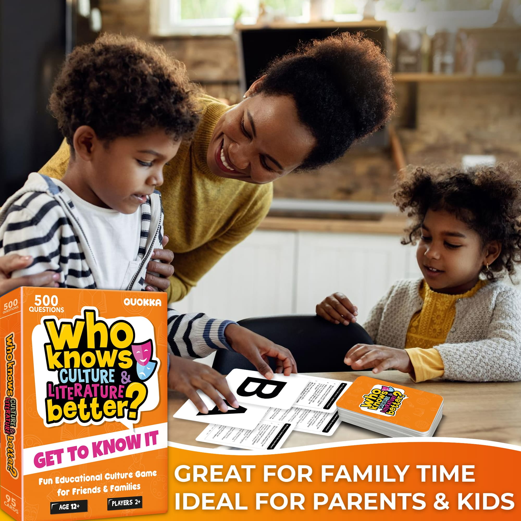 Quokka Card Game for Kids 8-12 - Who Knows Culture and Literature Better? Educational Card Game for Kids