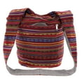 thumbnail image 1 of Sac Hippie Bohème en Coton Sac Hobo Fait à la Main Épaule Rouge, 1 of 8