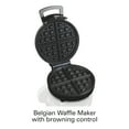 Hamilton Beach Compact Belgian Waffle Maker with Adjustable Browning