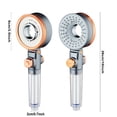thumbnail image 3 of Tuvgenk Filtered Shower Head High Pressure Rv Handheld Shower Head Plastic 3 Spray Modes Detachable Replacement Gray for Hard Water, 3 of 9