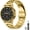 Gold, variant on BANDOVA Stainless Steel Band for Samsung Galaxy Watch 7/6/5/4, Men Women Metal Link Strap with Tool, Gold(20MM)