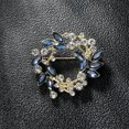 thumbnail image 7 of zttd fashion corsage pin leaf brooch brooch rhinestone ladies wreath brooch, 7 of 7