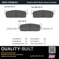 thumbnail image 3 of Mpa Electrical 1003-0588AC Quality Built Black Series Ceramic Brake Pads W/, 3 of 4
