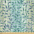 thumbnail image 2 of Ambesonne Leaf Print Fabric by the Yard Upholstery, Painting Look Branches, 10 Yards, Teal Eggshell Dark Violet, 2 of 5