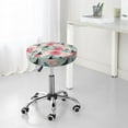 thumbnail image 7 of Goofa Roses and Butterflies Printed Stool Covers Round, Waterproof Round Bar Stool Covers Anti-Slip Round Bar Stool Seat Cover with Elastic Bands Durable -14 inch, 7 of 7