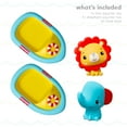 thumbnail image 5 of Fisher-Price 4-Piece Animal Boat Bath Toy Set for Toddlers, 5 of 7