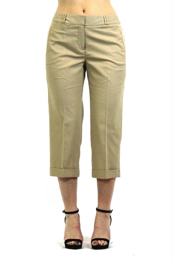 Women's Larry Levine Stretch Crop Pants 