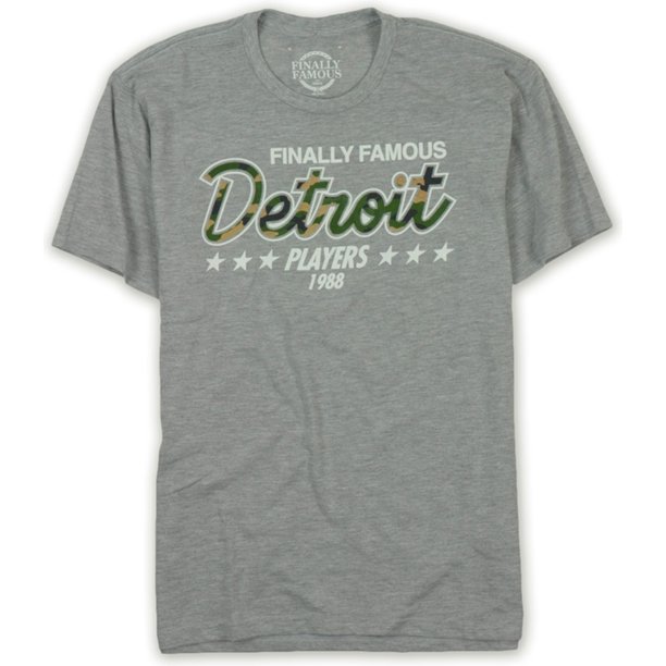 Playera gráfica Ecko Unltd Camo Detroit Players para hombre gris mediana