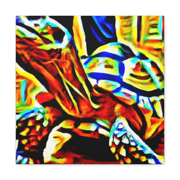 Tortoise in Abstraction - Canvas