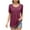 Wine, variant on Cavosen Tops for Women Short Sleeve Puff Sleeve Pullover T-Shirts Tunic Crewneck Solid Pleated Soft Blouse Vacation Tops Trendy Loose Shirts Going out Beach Tees Summer Black L
