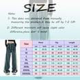 thumbnail image 2 of TAIAOJING Women Wide Leg Jeans Baggy Jeans Trousers With High Waist E Girl Style Streetwear Comfortable Vintage Denim Trousers Loose Straight Leisure Trousers, 2 of 8