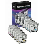 Speedy - Compatible LC-203 LC203 Set of 12 Cartridges 3x LC203BK Black, 3x LC203C Cyan, 3x LC203M Magenta, & 3x LC203Y Yellow for use in MFC-J4320DW, MFC-J4420DW