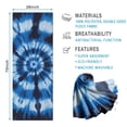 thumbnail image 2 of Blue White Tie Dye Spiral Pattern Hot Yoga Mat Towel Non Slip for Hot Yoga - Quick-Drying Yoga Mat Cover with 4 Corner Pockets with Travel Bag - Hot Yoga Towel Non Slip 74"x26", 2 of 6