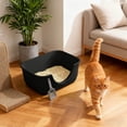 thumbnail image 3 of Oliegs Blanket Open Litter With Large Cat Litter Pan With High Walls & Tracking Rim Easy Clean Crib Durable Litter Container For Small & Big Cats (5styles), 3 of 3