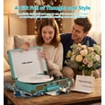 thumbnail image 5 of TANLANIN Blue 3-Speed Bluetooth Record Player with Built-in Speakers, 5 of 15