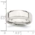 thumbnail image 4 of Sterling Silver Ss 7mm Bevel Edge Size 13 Band Made In United States qbec070-13, 4 of 6