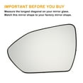 thumbnail image 3 of Unique Bargains Left Driver Side Rearview Mirror Glass Replacement Heated White Glass Fit for Hyundai TUCSON 2021-2023, 3 of 6