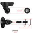 thumbnail image 4 of OwnMy Roues de Remplacement pour Valise 40mm x 18mm Roues Pivotantes en Caoutchouc Kits de Réparation Roulements un Ensemble de 4, 4 of 5