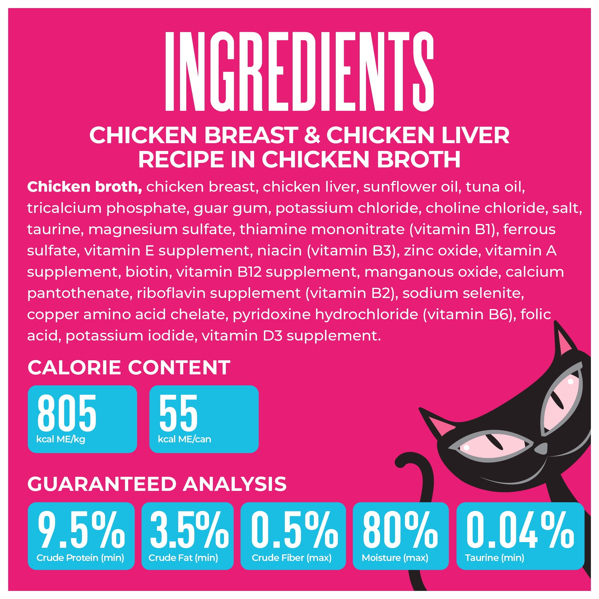 Tiki Cat Born Carnivore Wet Cat Food, Chicken Breast & Liver Recipe in Broth, 2.4 oz. Can