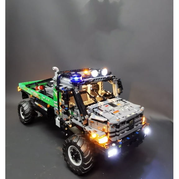 Brickstars LED Lighting Kit for Lego 42129 Technic 4x4 Mercedes-Benz Zetros Trial Truck (Not Include the Building Set)
