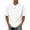 White, variant on Mens Tshirts Solid Basic Short Sleeve Lapel Collar Soft Pique Cotton Classic Casual Tops M-3XL