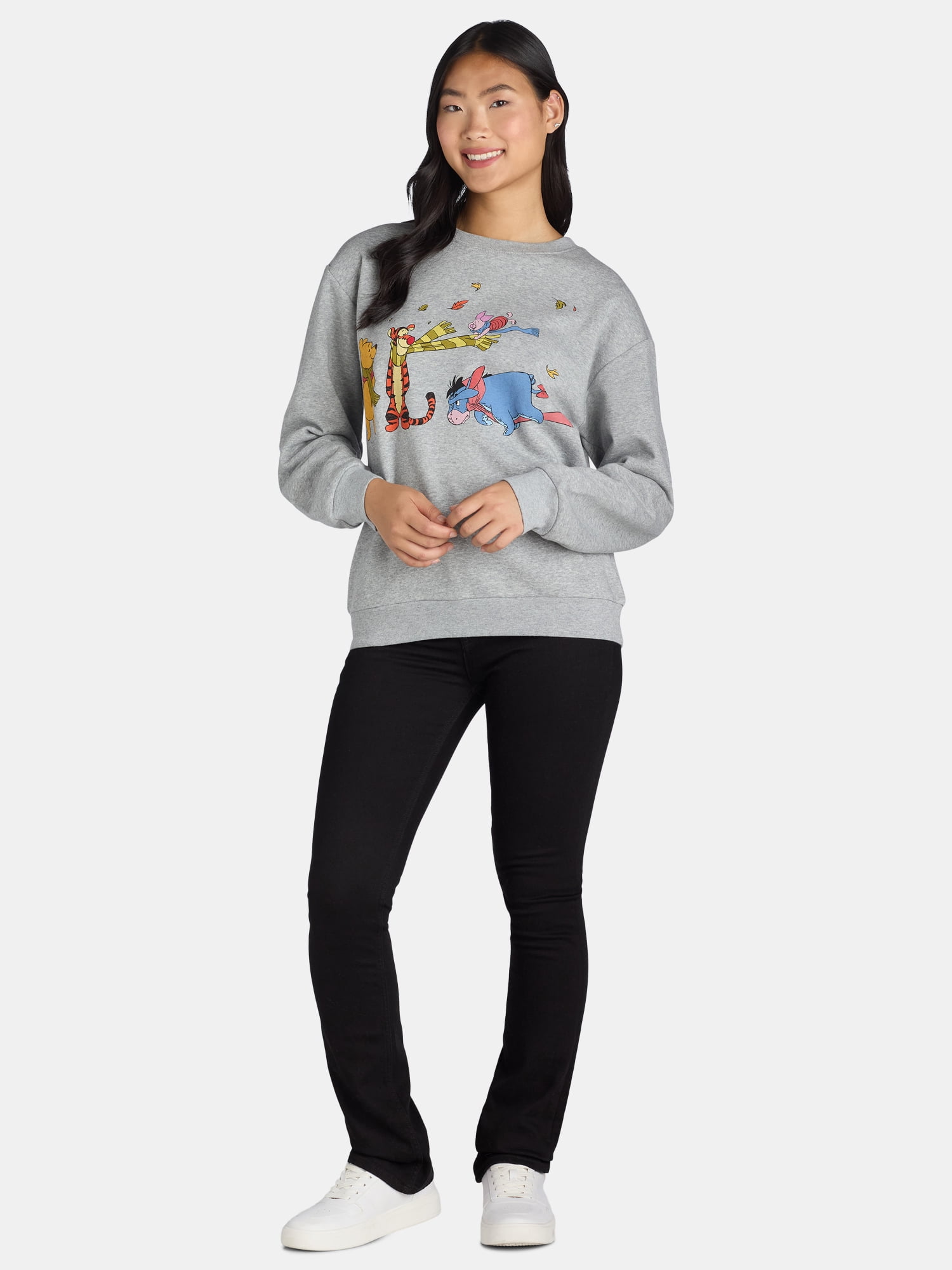 Winnie the Pooh Women's Graphic Sweatshirt with Long Sleeves