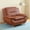 Bronze, variant on Leather Single Sofa Chair, Modern Accent Chair Comfy Sofa Couch Curved Armchair for Living Room, Bedroom, Black