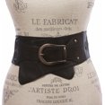thumbnail image 2 of Women's 3 1/2" Wide Contour Studded Sheepskin Lamb Leather Sash Belt, 2 of 3