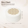 thumbnail image 2 of Fuzoiu Pizza Print Portable Jewelry Box,Round Mini Leather Travel Jewelry Case,Small Travel Jewelry Organizer,Jewelry Holder for Ring Necklace Earring for Women Girls-White, 2 of 7