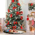 thumbnail image 4 of FMSHPON Halloween Halloween Cat Pumpkin Moon Xmas Christmas Tree Skirt Stand Mat for Holiday Party Decoration Indoor Outdoor 48 inches, 4 of 6