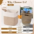 thumbnail image 6 of 13 Inch Storage Cubes, 3 Pack Cube Storage Bins for Organizing, Cotton Rope Woven Baskets for Shelves, Bathroom, Kids Room, Closets,  Nursery, 6 of 7