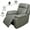 Grey, variant on Pon Living Furniture Inc Power Electric Breathable Leather Living Room Recliner