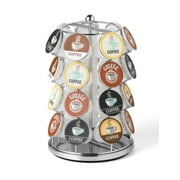 Nifty Solutions Coffee Pod Carousel  Compatible with K-Cups, 28 Pod Capacity, Chrome