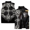 thumbnail image 3 of Chaqueta sin mangas de invierno cálida para hombre, chaleco deportivo para exteriores, fiesta, impresión 3D exquisita, chaqueta informal de moda para hombre, cortavientos, 3 of 5