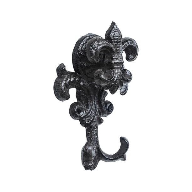 Ganchos decorativos de pared de hierro fundido, toallero, decoración de pared de metal, perchero, llavero, estilo rústico, decoración de balcón.
