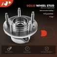 thumbnail image 5 of A-Premium 2 x Wheel Bearing and Hub Assembly with 5-Lug Compatible with Ford Explorer 2011-2019, Police Interceptor Utility 2013-2019, 5 of 9